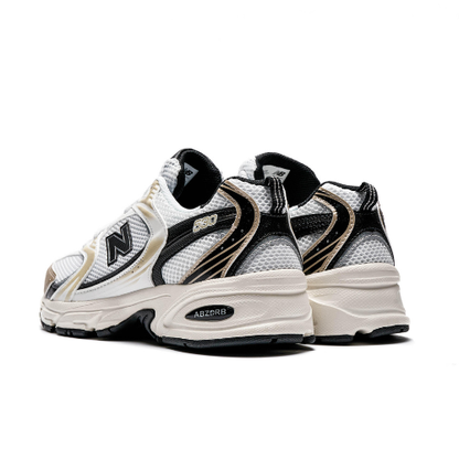 New Balance 530  White Light Gold Metallic